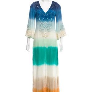 Calypso V neck Maxi Dress, XS/S